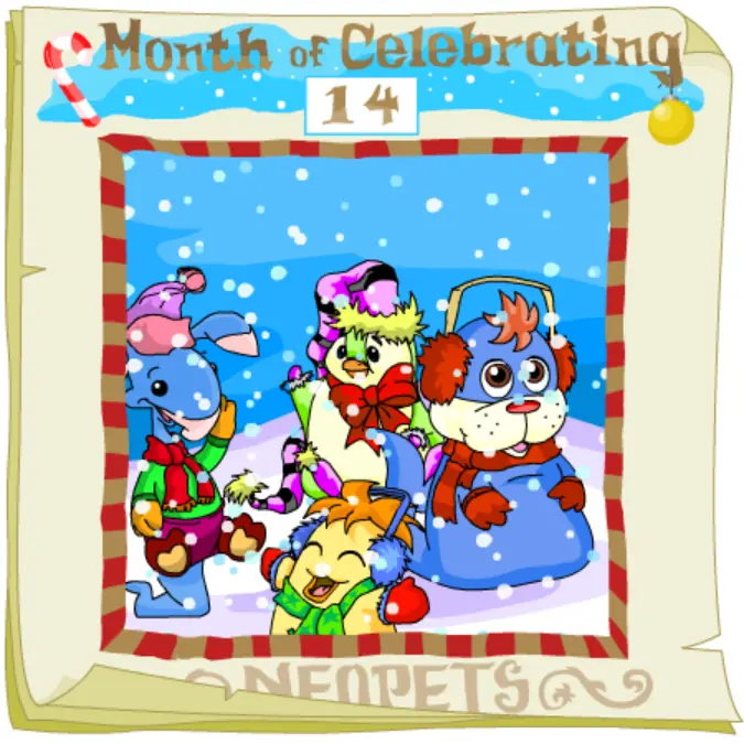 Neopets Advent Calendar 2001: Day 14 logo