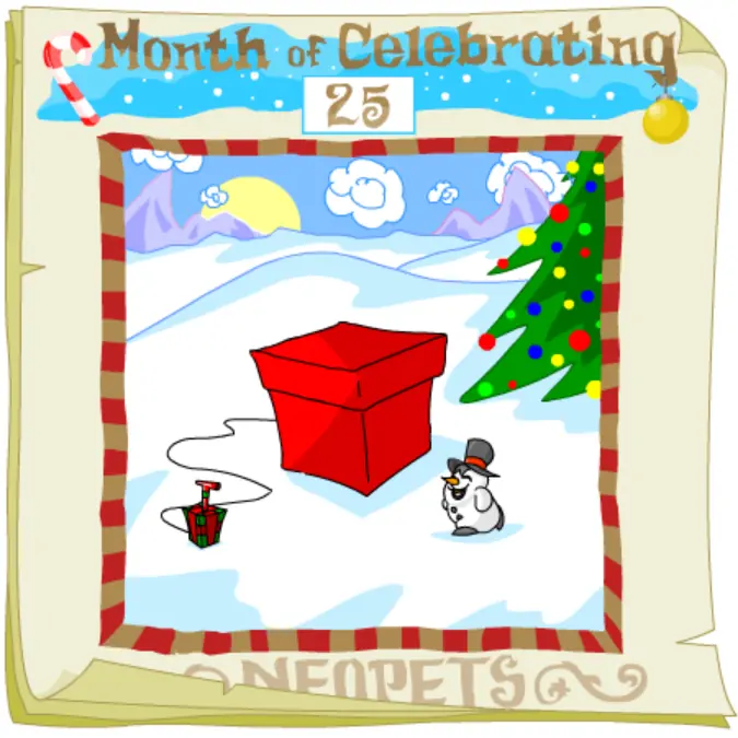 Neopets Advent Calendar 2001: Day 25 logo