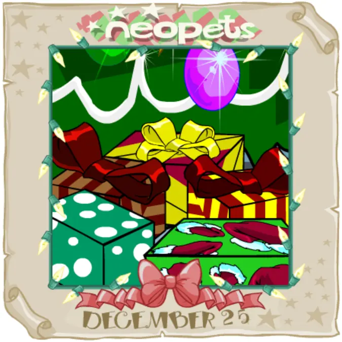 Neopets Advent Calendar 2003: Day 25 logo