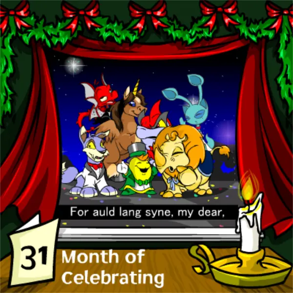Neopets Advent Calendar 2004: Day 31 logo