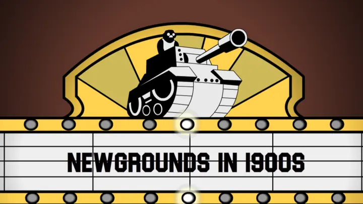 Newgrounds in 1900s logo