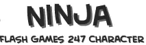 Ninja - Flash Games 247 Character logo
