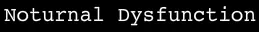 Nocturnal Dysfunction logo