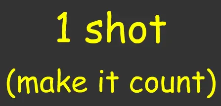 1 Shot (Make It Count) logo