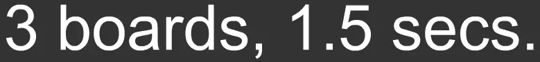 3 Boards, 1.5 Seconds logo