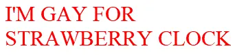 <3 Strawberry Clock <3 logo