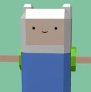 3D Finn - 360 turn logo