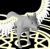 3D Wolf Turning logo