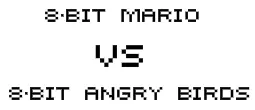 8-Bit Mario V Angry Birds logo
