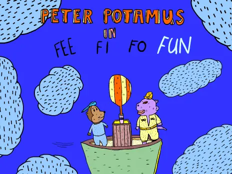 Peter Potamus in Fee Fi Fo Fum logo