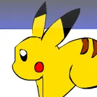 Pikachu and Umbreon running logo