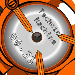 pkmn hunter2 TM Disc set on logo