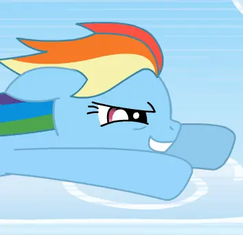 Rainbow Dash V Lightning Blaze logo