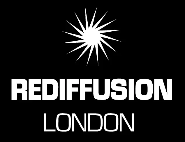 Rediffusion London Logo - Black logo