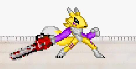 Renamon's BASARA KO logo
