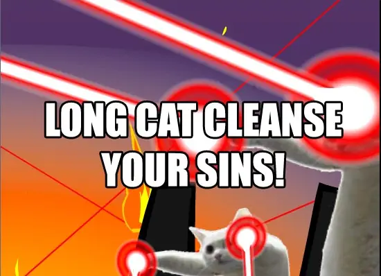 repent ur sins to longcat logo