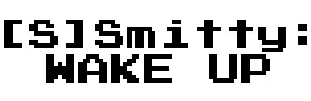 [S]Smitty: WAKE UP logo