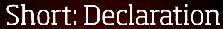 Short: Declaration logo