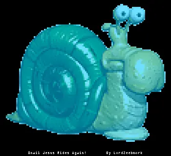 Snail Jesus Rides Again logo