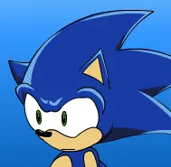 Sonic and a balloon logo