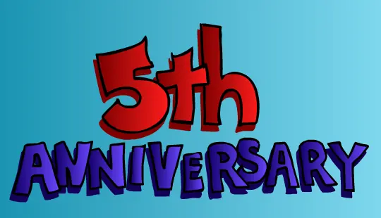 SonicRocksMySocks 5th Anniversary logo