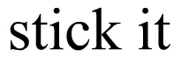 Stick It logo