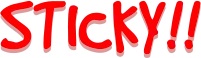 Sticky!! logo