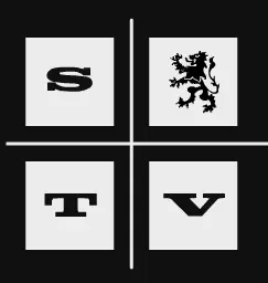 STV Clock - Black & White logo