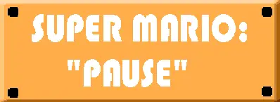 Super Mario: "Pause" logo