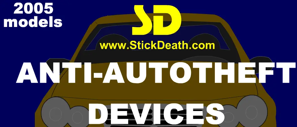 The 2005 StickDeath Security Systems Anti-Auto Theft Devices logo