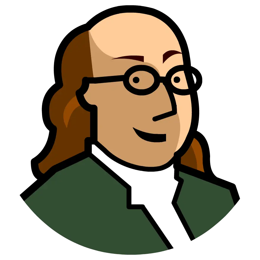 The Mysteries of Life With Tim & Moby: Benjamin Franklin logo