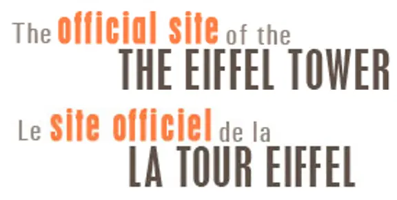 The Official Site of the Eiffel Tower (Intro) logo