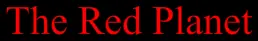 >The Red Planet logo