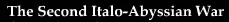 The Second Italo-Abyssian War logo