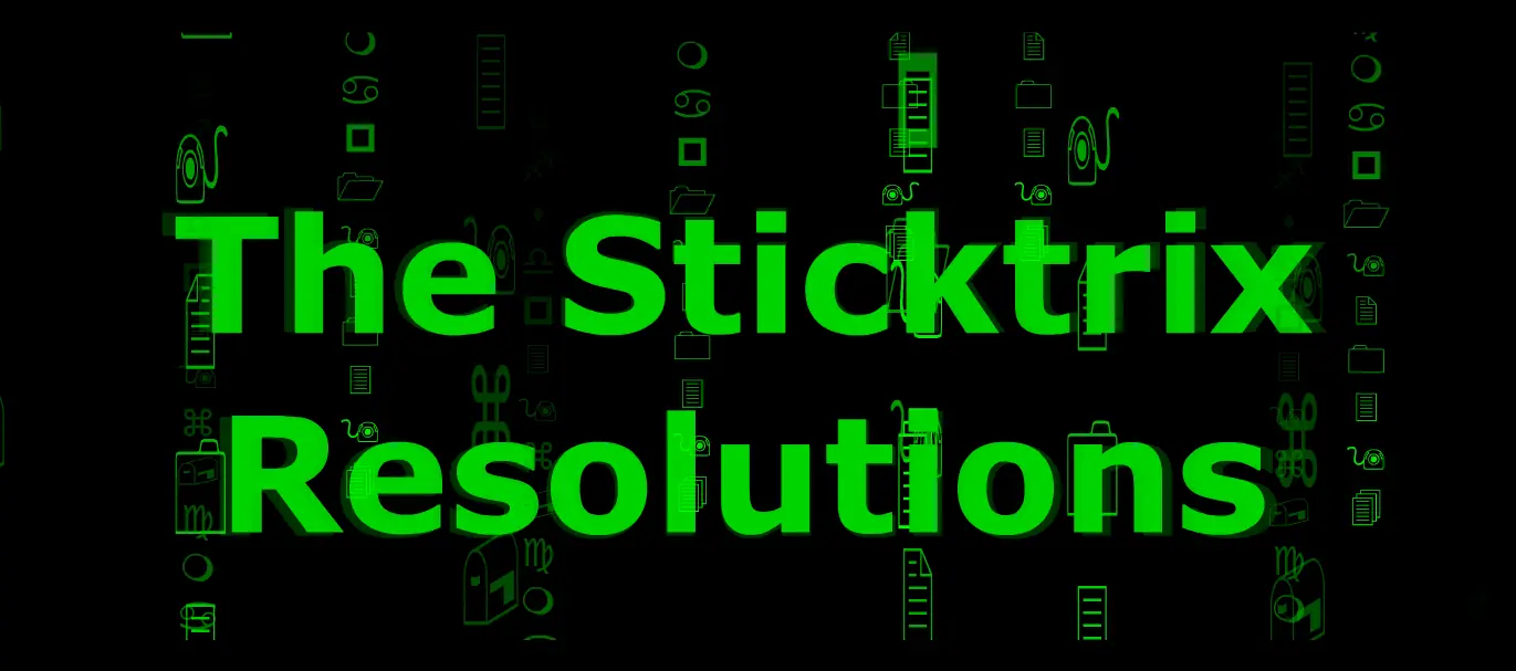 The Sticktrix Resolutions logo
