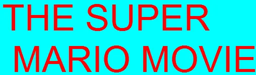 the super mario movie logo