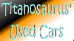 "Titanosaurus"Used Cars logo