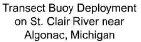 Transect Buoy Deployment on St. Clair River near Algonac, Michigan logo