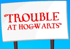 Trouble at Hogwarts logo