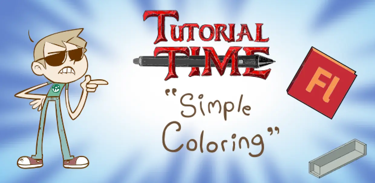 Tutorial Time: "Simple Coloring" logo