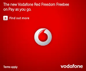 Vodafone Red Freedom Freebee Banner logo