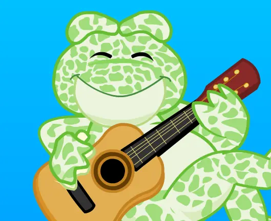 Webkinz "I Love Being a Spotted Frog" Preloader logo