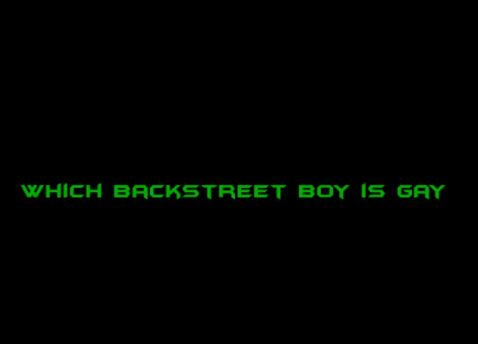 Which BackStreet Boy Is Gay logo