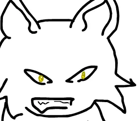 Wolfie goes emo logo