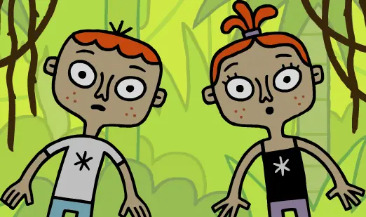 Zimmer Twins Front Page Jungle Animation logo