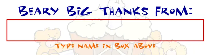 A Beary Big Thank You Card Maker logo