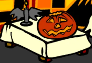 A Halloween spot-the-difference logo