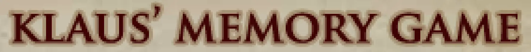 A Series of Unfortunate Events: Klaus' Memory Game logo