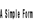 A Simple Form logo