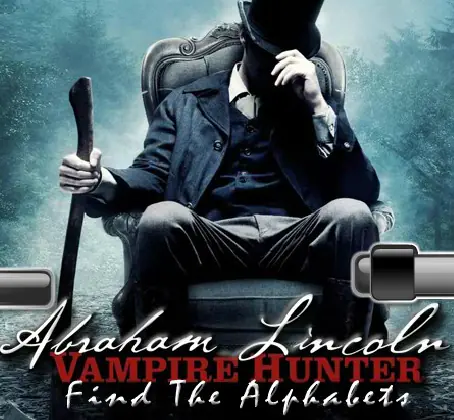 Abraham Lincoln Vampire Hunter - Find the Alphabets logo